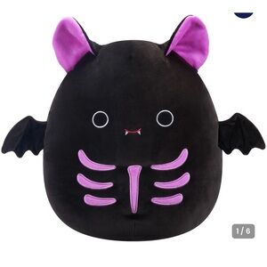 Salomé The Black And Purple Skeleton Bat Squishmallow Plush Stuffed Animals